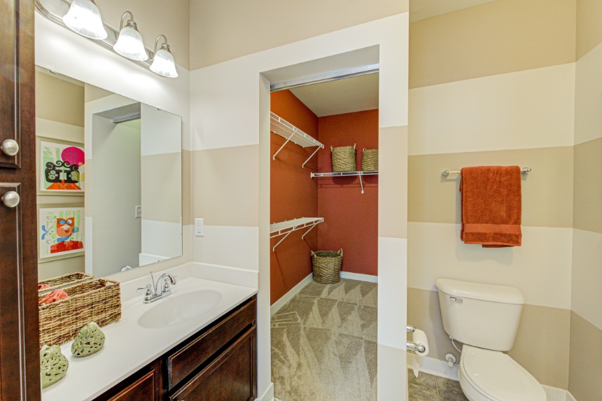 Model home bathroom in Bloomington